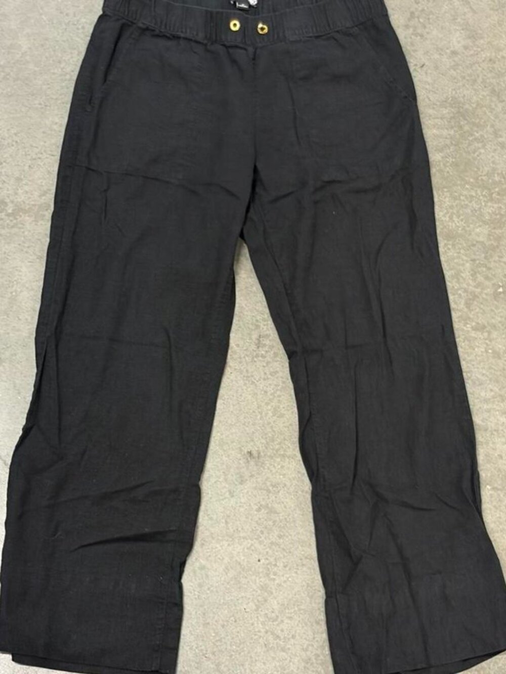 GBG Los Angeles Women's Black Wide Leg Linen Pants – Size XS